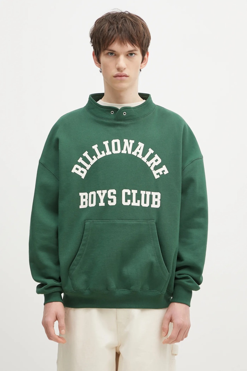 Hanorac billionaire boys club Stand Collar Sweatshirt din bumbac Hanorac billionaire boys club Stand Collar Sweatshirt din bumbac