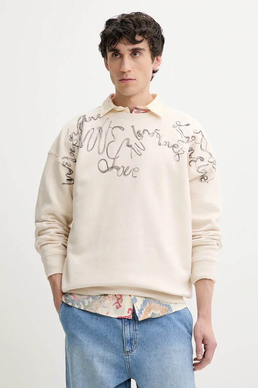 Hanorac de bumbac desigual SEAN Hanorac de bumbac desigual SEAN