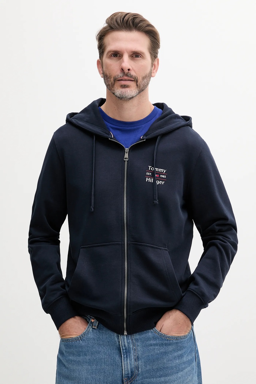 Hanorac de bumbac tommy hilfiger Hanorac de bumbac tommy hilfiger