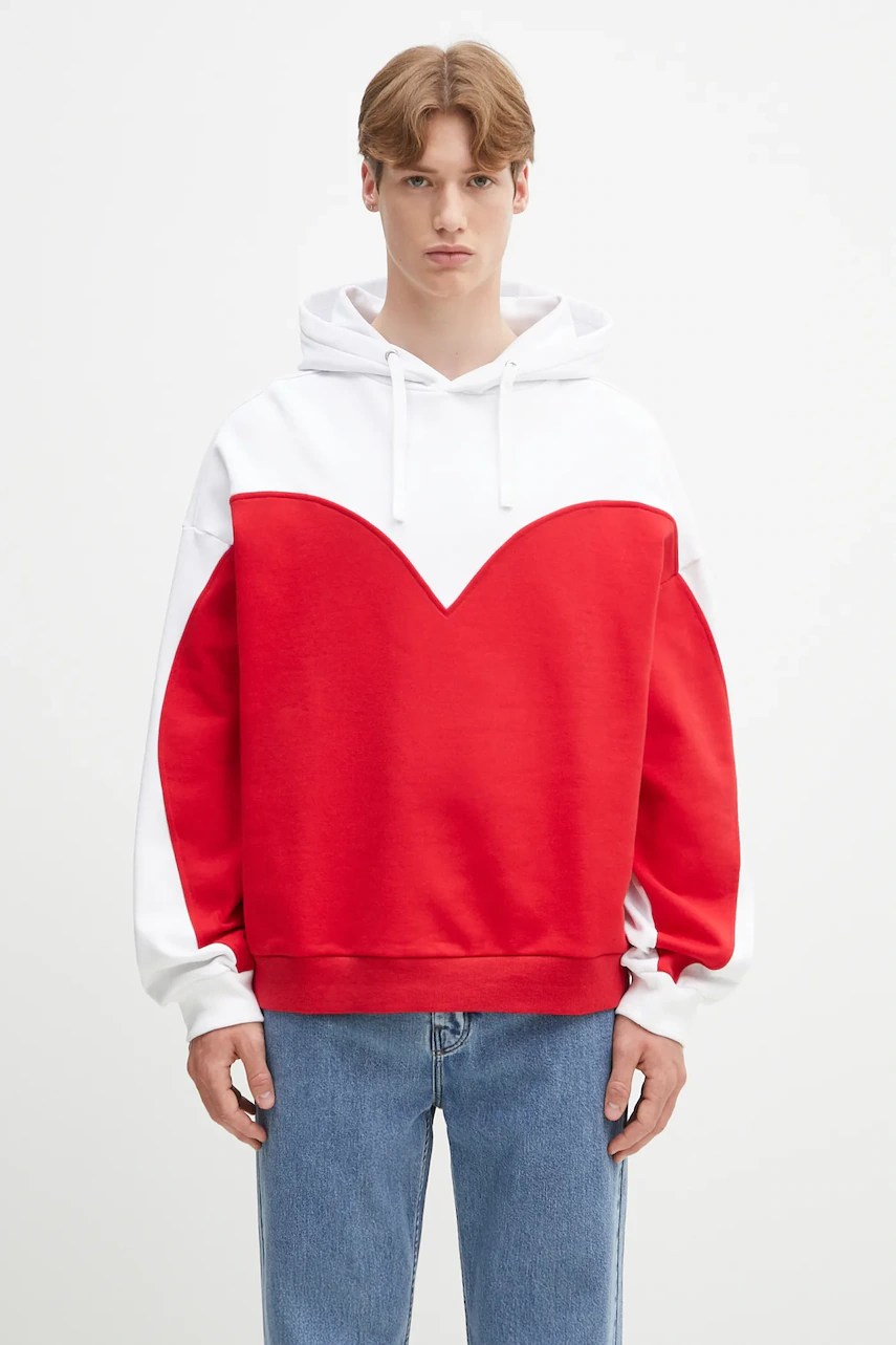 Hanorac fiorucci din bumbac cu croială Heart Relaxed Fit Hanorac fiorucci din bumbac cu croială Heart Relaxed Fit