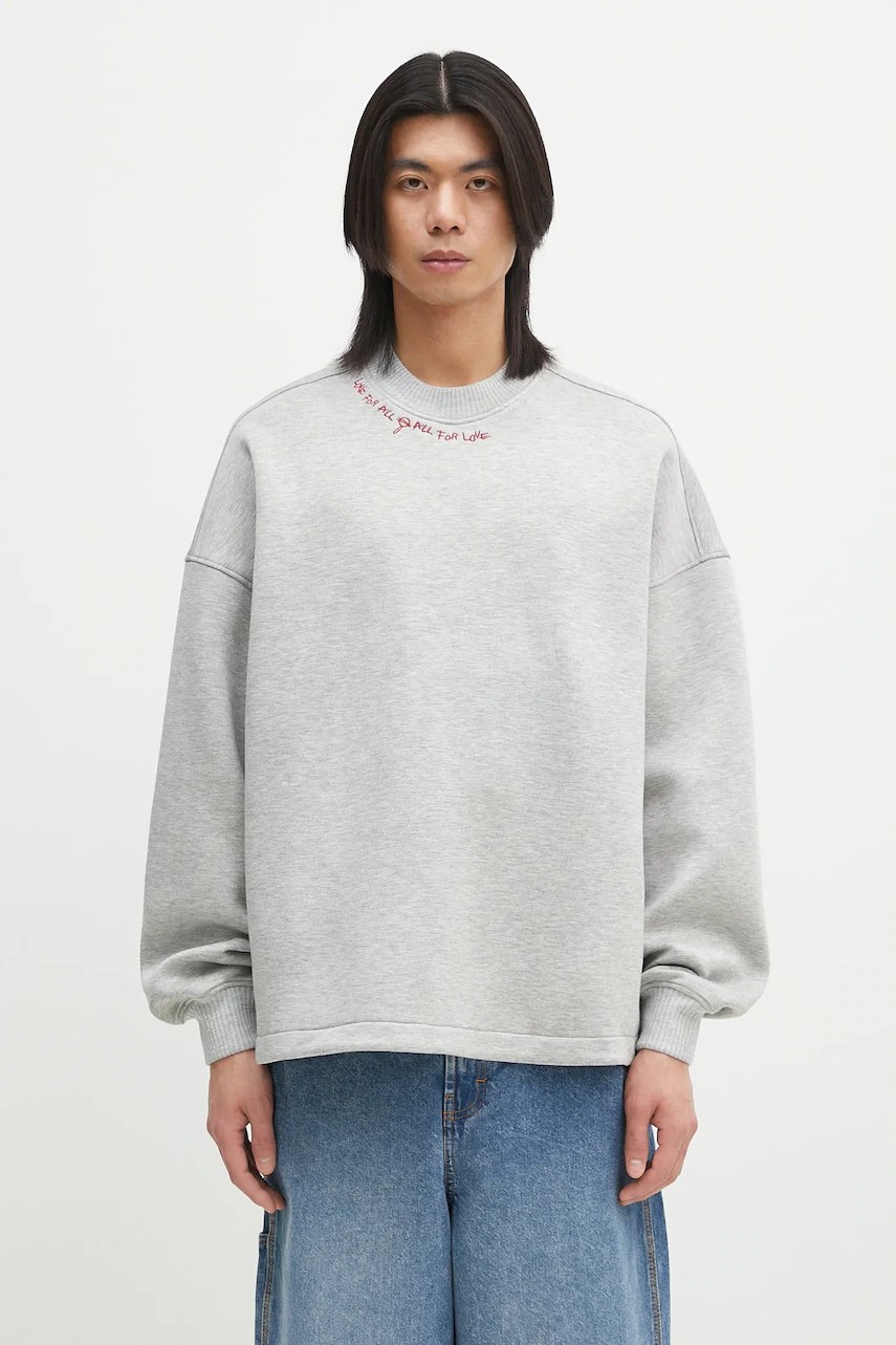 Fiorucci bluză Neoprene cu guler brodat, croială relaxată Fiorucci bluză Neoprene cu guler brodat, croială relaxată