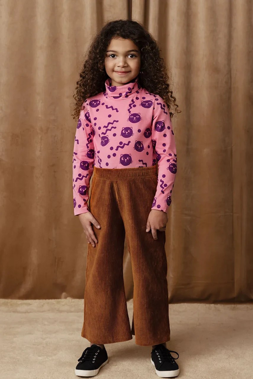 Tricou mânecă lungă mini rodini din bumbac pentru copii squiggly cats Tricou mânecă lungă mini rodini din bumbac pentru copii squiggly cats