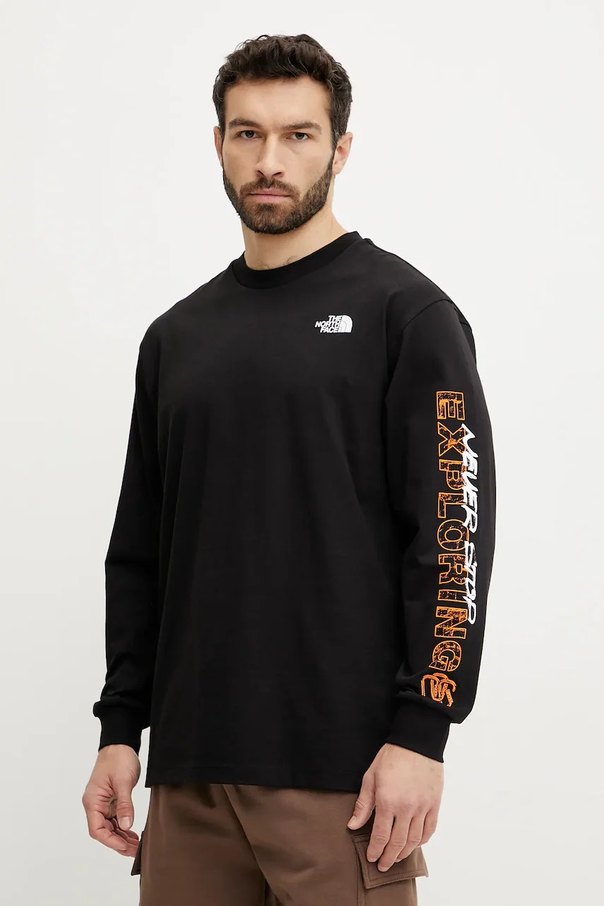 Tricou mânecă lungă the north face din bumbac TNF x NSE Tricou mânecă lungă the north face din bumbac TNF x NSE