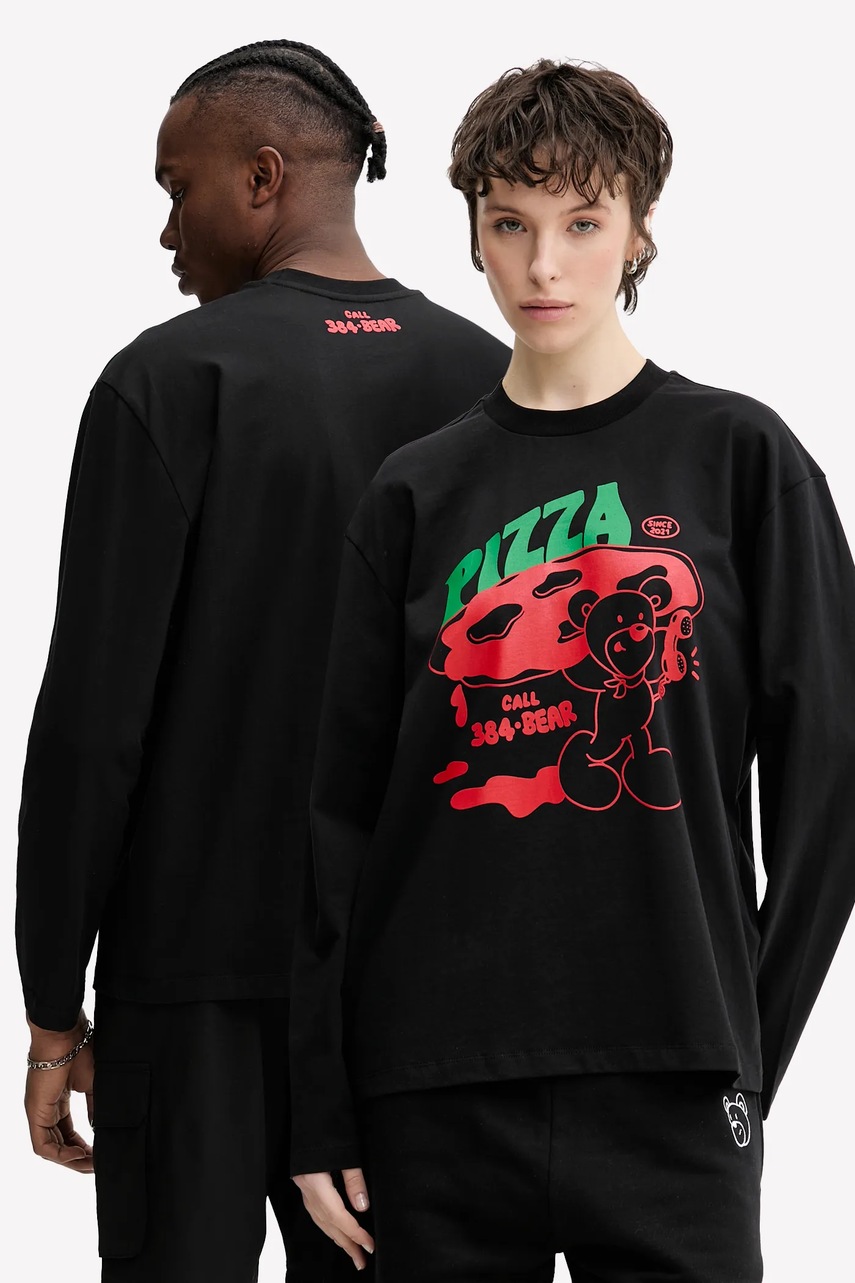 Tricou mânecă lungă inbetweeners din bumbac Tricou mânecă lungă inbetweeners din bumbac