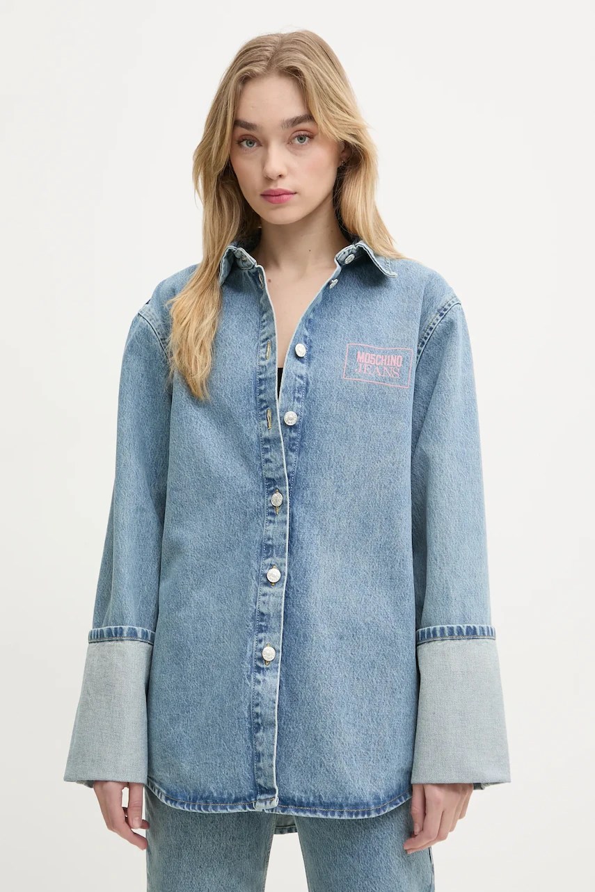 Cămașă din denim moschino jeans Cămașă din denim moschino jeans