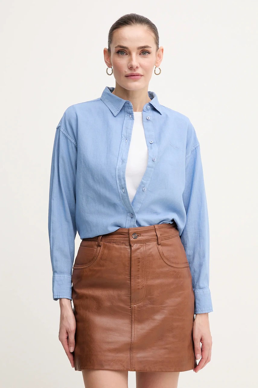 Cămașă de in CHIPPER pepe jeans Cămașă de in CHIPPER pepe jeans