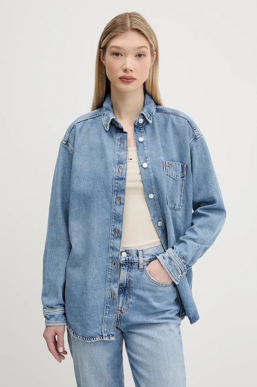 Cămașă din denim tommy jeans Cămașă din denim tommy jeans