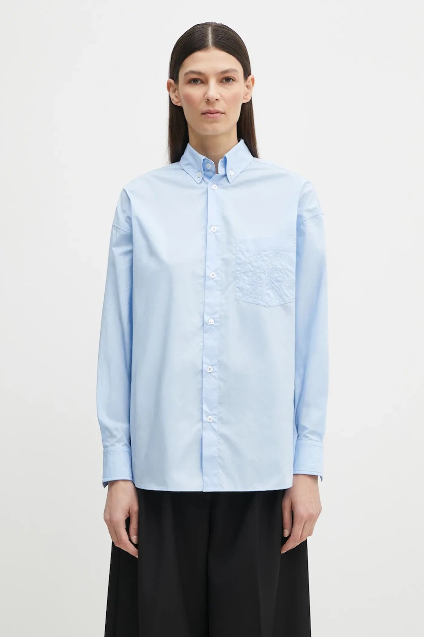 Cămașă Relaxed Fit Angel Embroidered fiorucci din bumbac Cămașă Relaxed Fit Angel Embroidered fiorucci din bumbac