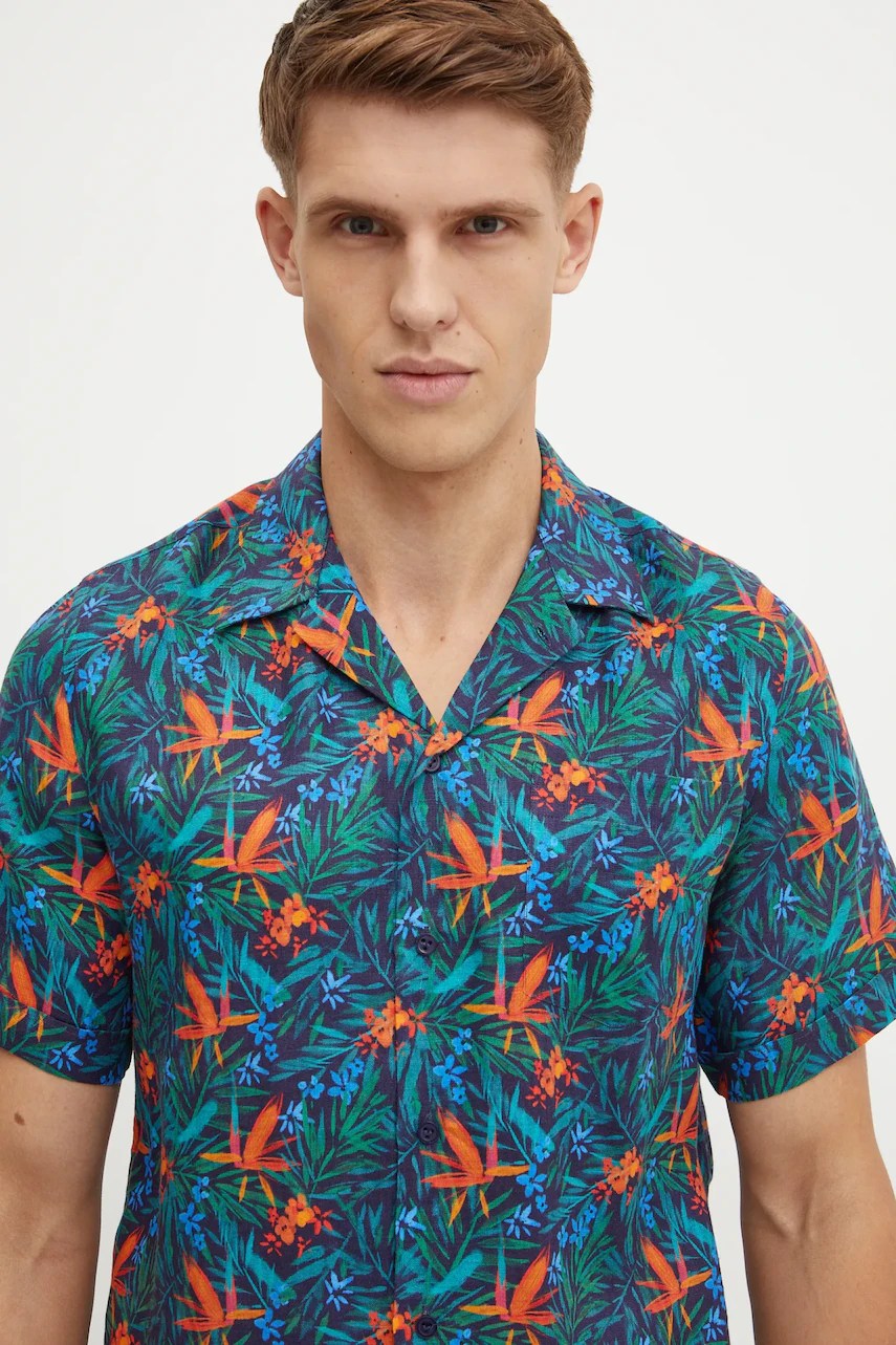 Cămașă de in vilebrequin CHARLI Cămașă de in vilebrequin CHARLI