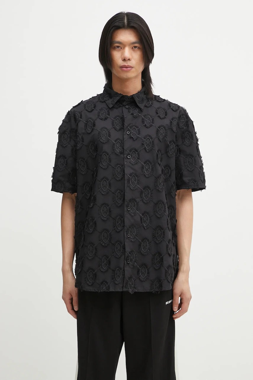 Cămașă din bumbac daily paper Trophy Shield Ss Cămașă din bumbac daily paper Trophy Shield Ss