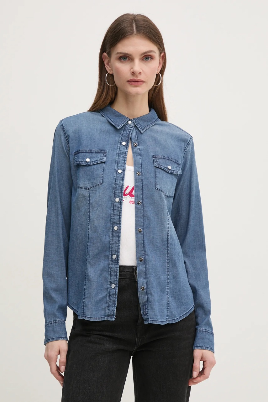 Cămașă din denim guess Cămașă din denim guess