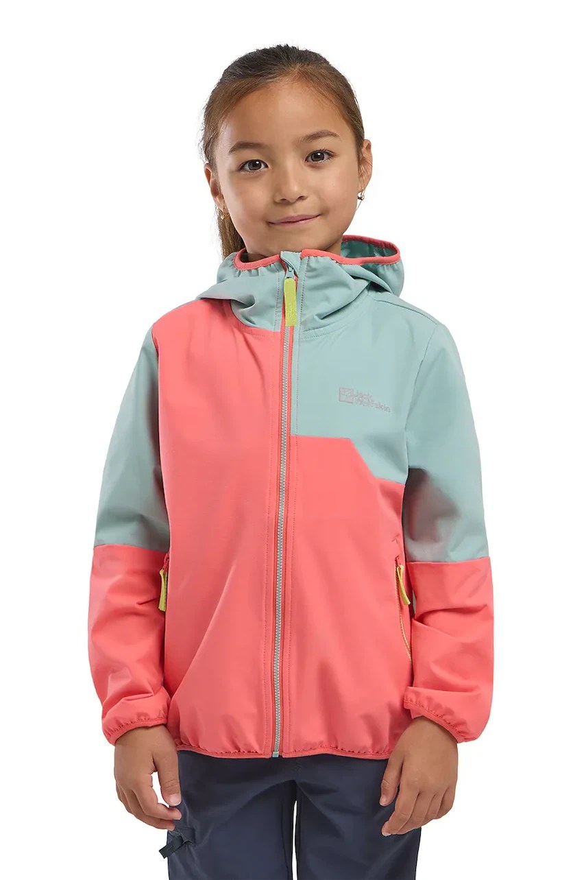 Geacă jack wolfskin pentru copii TURBULENCE HOODED JKT k Geacă jack wolfskin pentru copii TURBULENCE HOODED JKT k