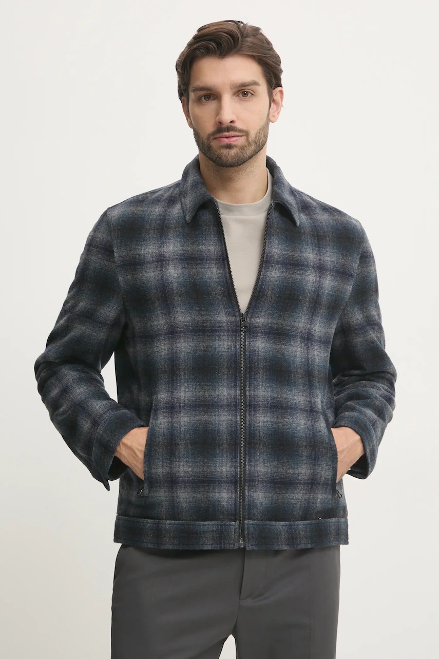 Jachetă de cămașă din lână pepe jeans – model MARRINGTON Jachetă de cămașă din lână pepe jeans – model MARRINGTON