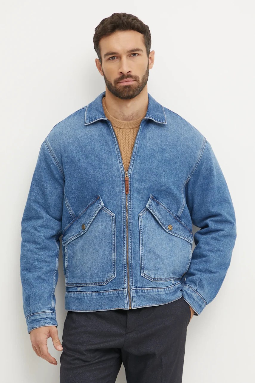 Geacă din denim pepe jeans EMMETT AZURE Geacă din denim pepe jeans EMMETT AZURE