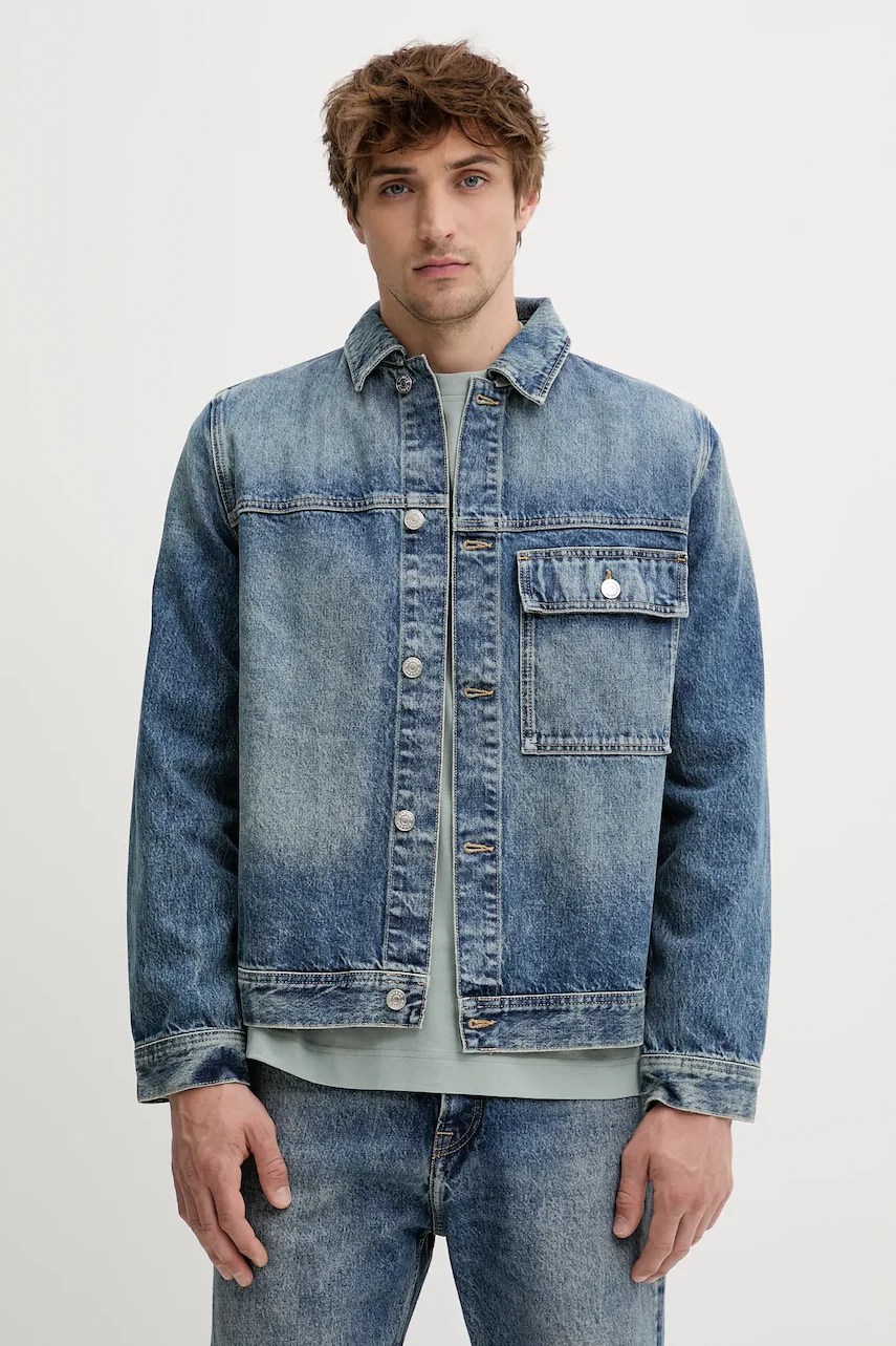 Geacă jeans samsoe samsoe SAWESLEY Geacă jeans samsoe samsoe SAWESLEY