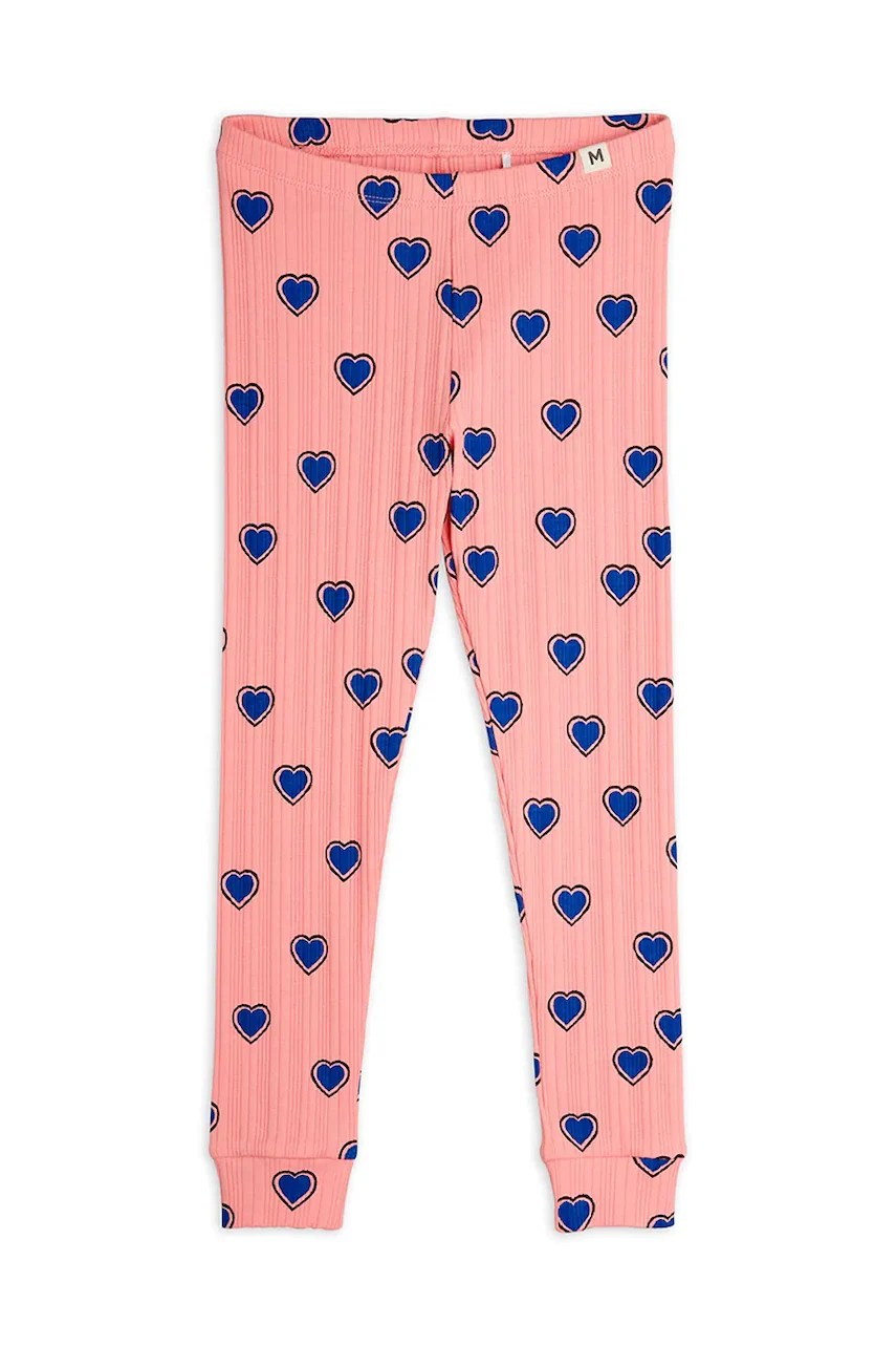 Colanți mini rodini din bumbac pentru copii cu motive în formă de inimă Colanți mini rodini din bumbac pentru copii cu motive în formă de inimă