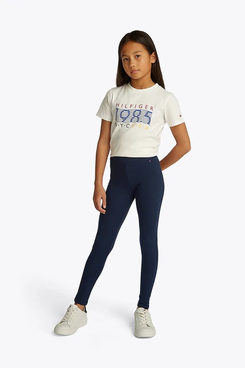 Leggins tommy hilfiger din bumbac pentru copii Leggins tommy hilfiger din bumbac pentru copii