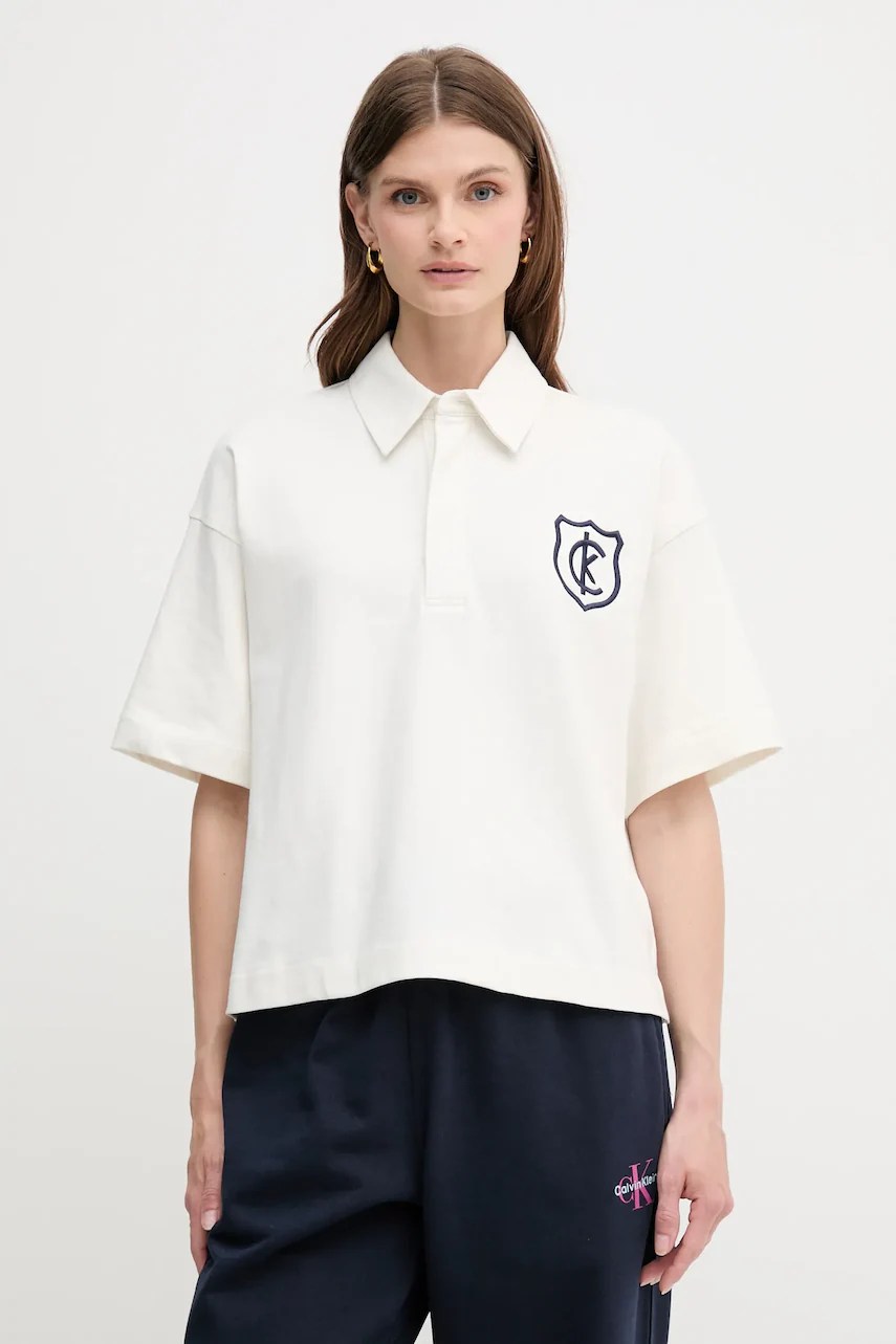 Tricou polo calvin klein jeans din bumbac Tricou polo calvin klein jeans din bumbac