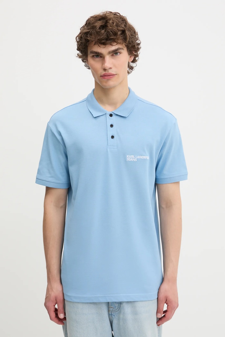 Polo bărbătesc karl lagerfeld jeans din bumbac Polo bărbătesc karl lagerfeld jeans din bumbac