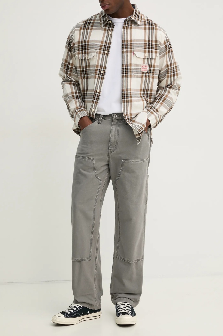 Levi’s blugi largi din bumbac 568 LOOSE STRT DBL KNEE Levi’s blugi largi din bumbac 568 LOOSE STRT DBL KNEE