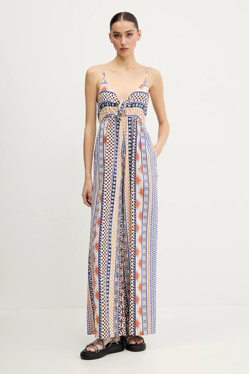 Salopetă rip curl cu decolteu decorativ Salopetă rip curl cu decolteu decorativ