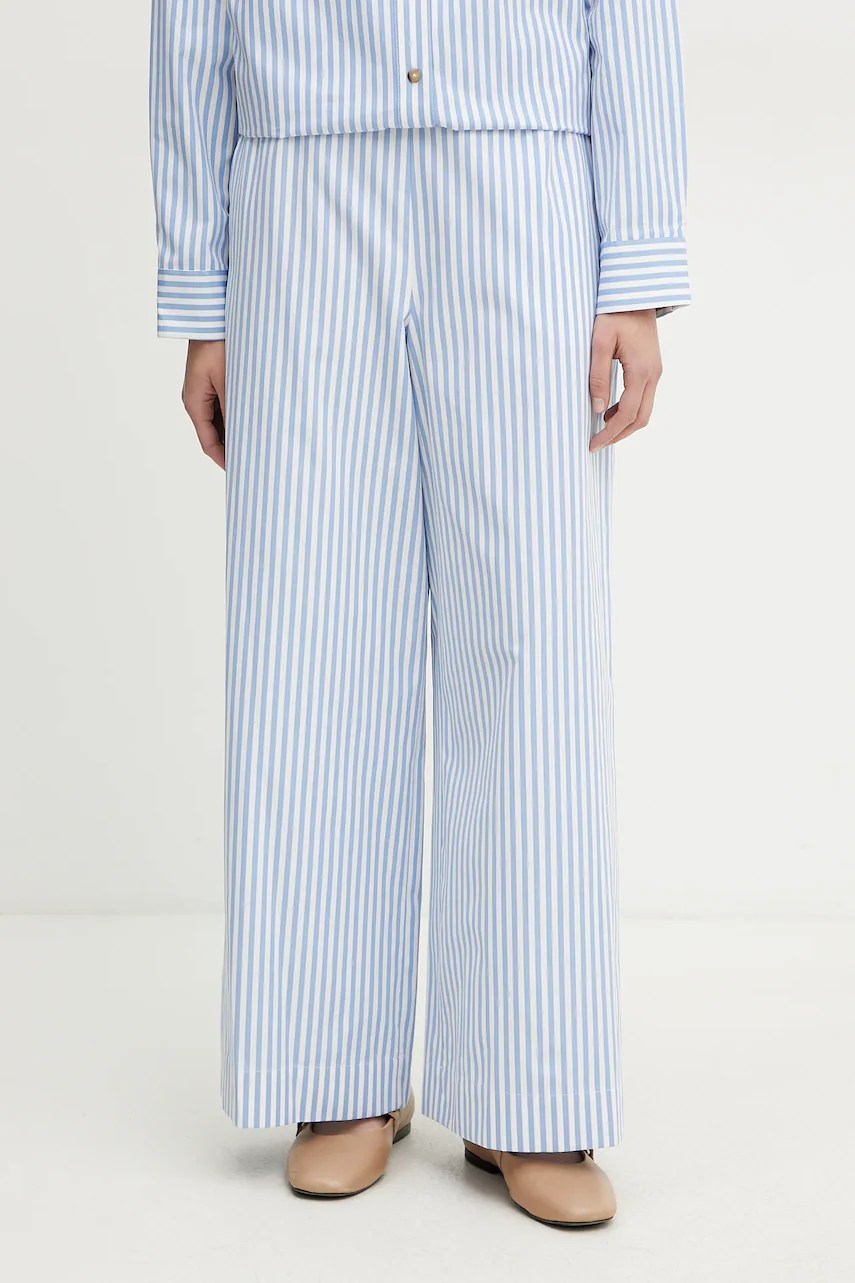 Mm by max mara pantaloni cu talie elastică din bumbac Mm by max mara pantaloni cu talie elastică din bumbac