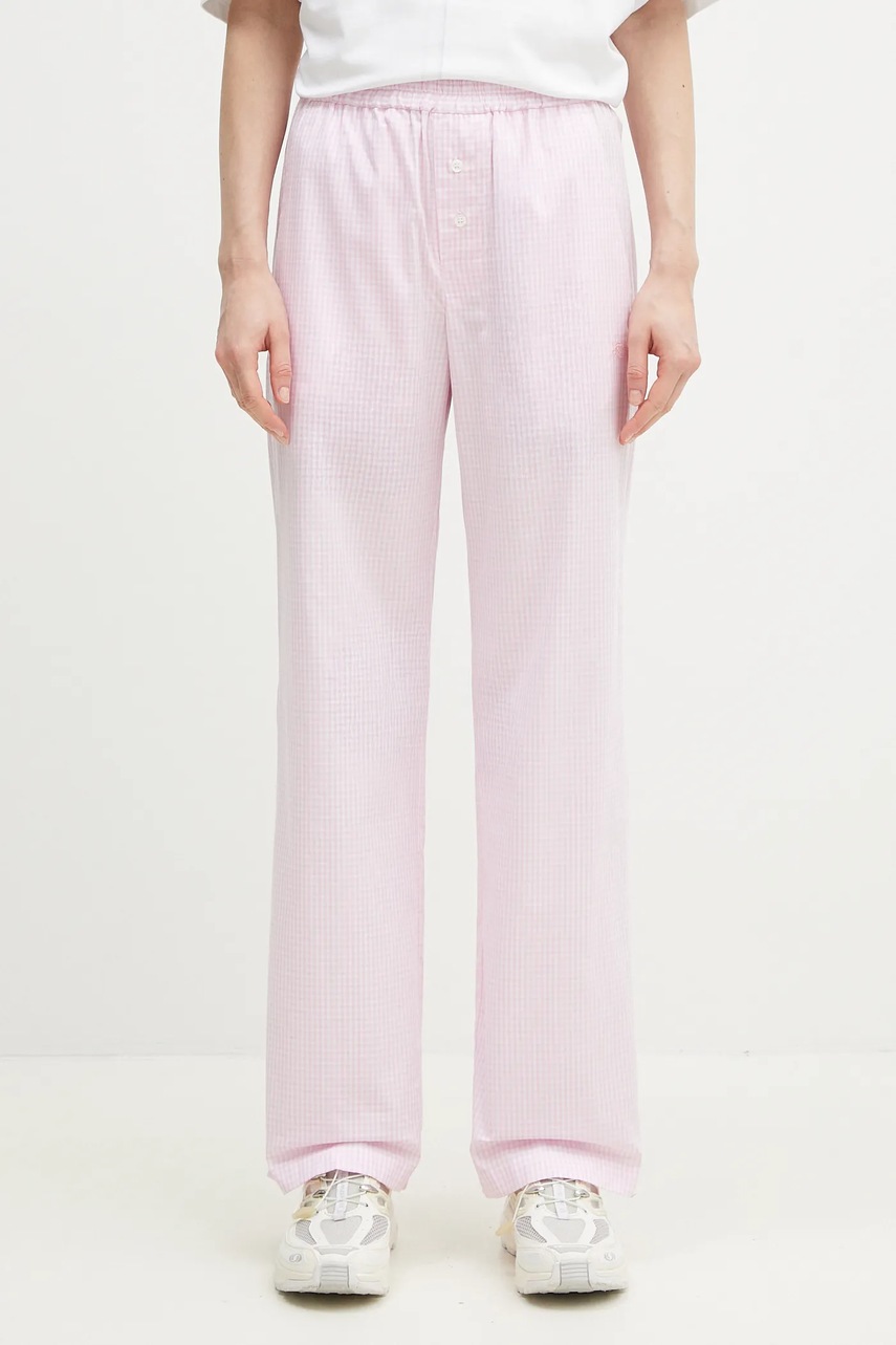 Pantaloni fiorucci din bumbac cu Logo Gingham Pantaloni fiorucci din bumbac cu Logo Gingham