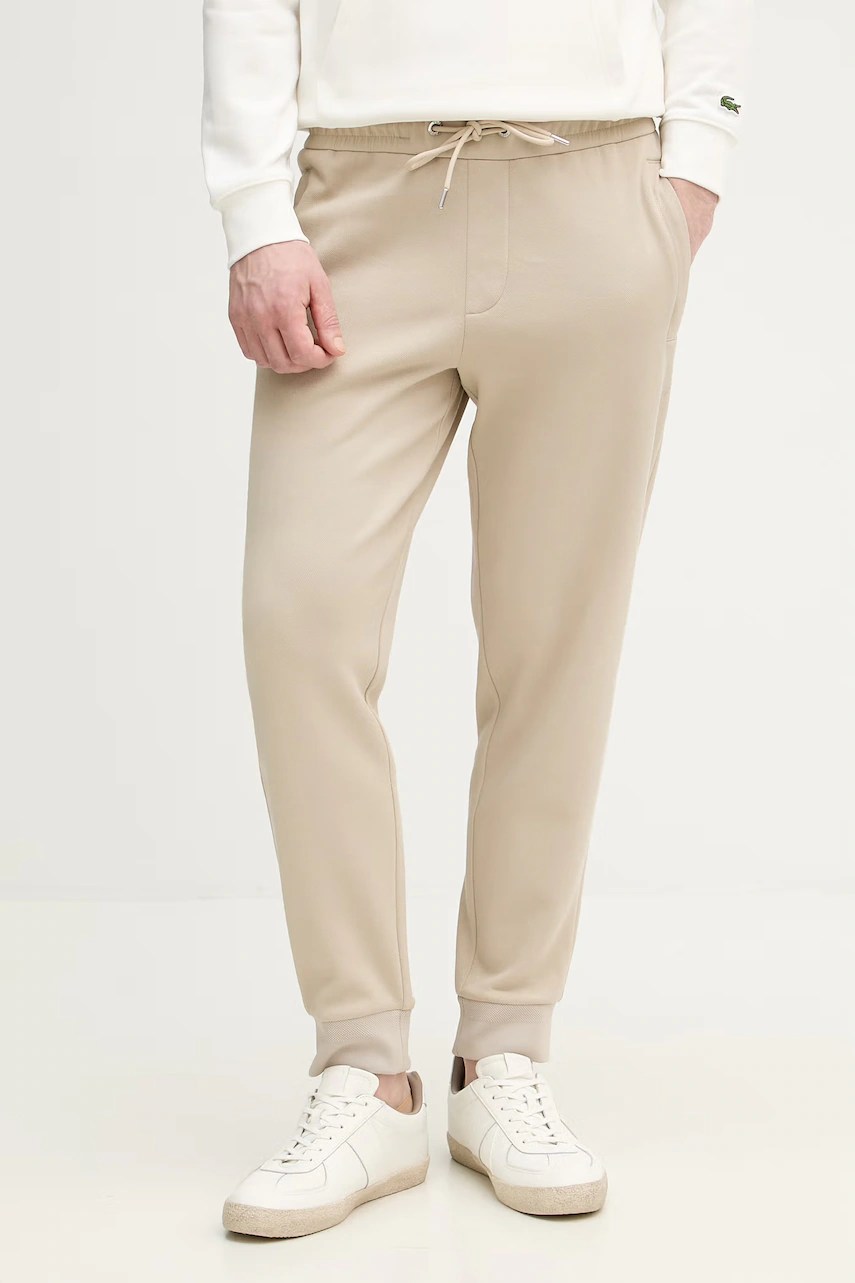 Boss pantaloni de trening pentru bărbați din bumbac Boss pantaloni de trening pentru bărbați din bumbac