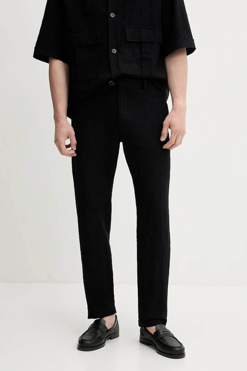 Pantaloni BARENA VENEZIA camicia mola din amestec de in Pantaloni BARENA VENEZIA camicia mola din amestec de in