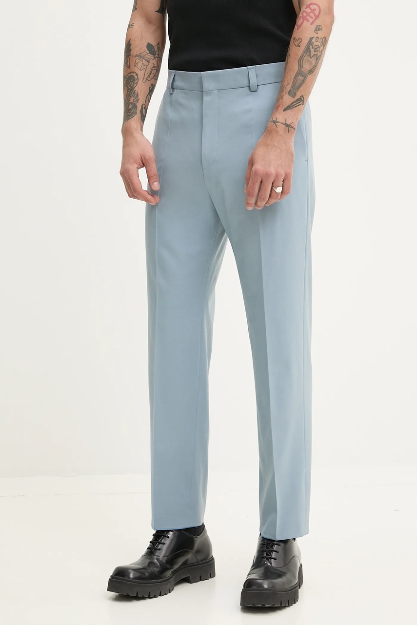 Pantaloni din lână HUGO Pantaloni din lână HUGO