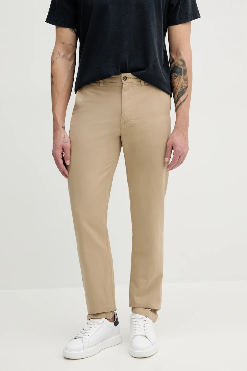 Pantaloni din amestec de in tommy hilfiger Pantaloni din amestec de in tommy hilfiger