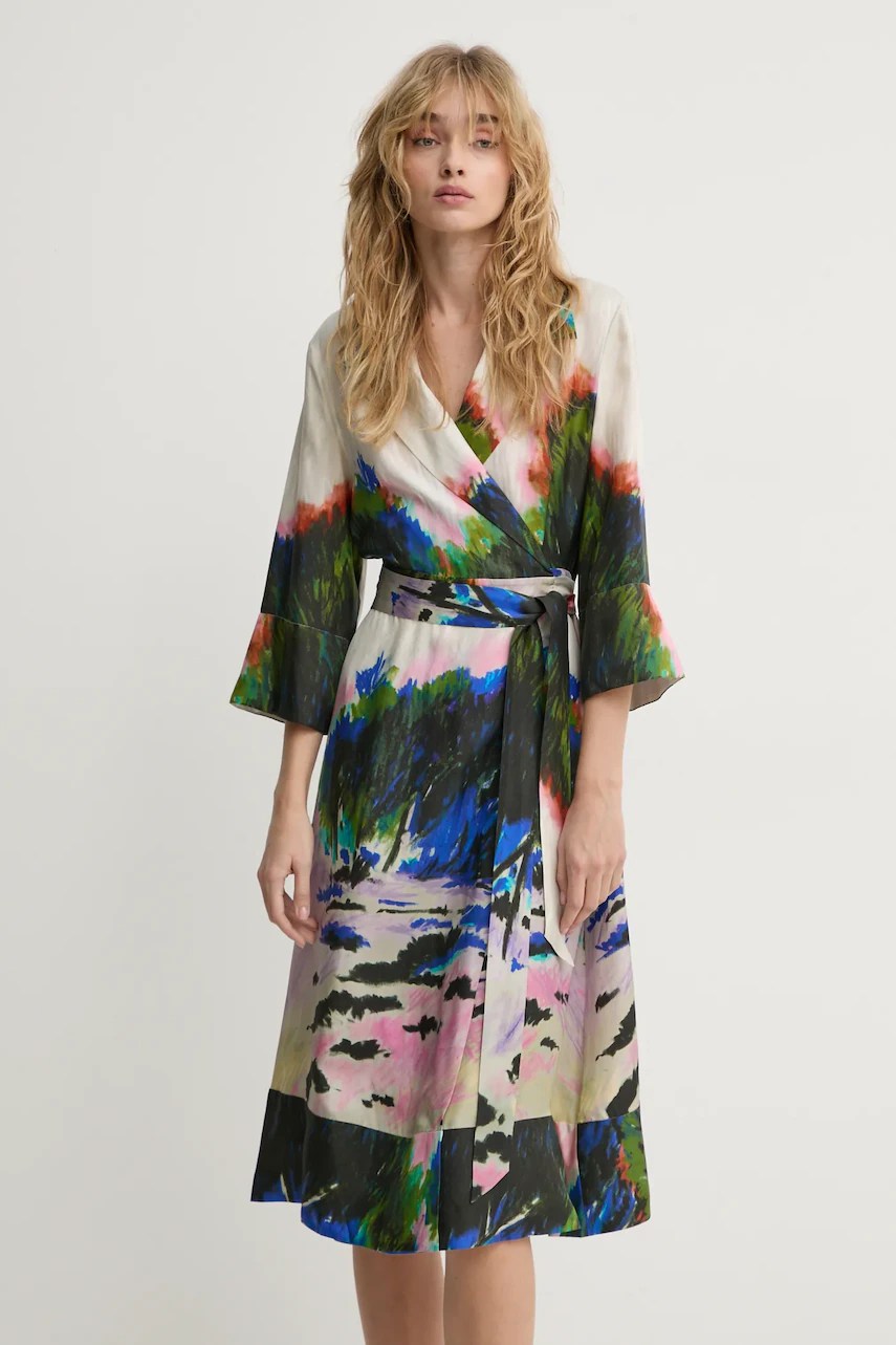 Rochie de mătase MUNTHE SAMEN Rochie de mătase MUNTHE SAMEN