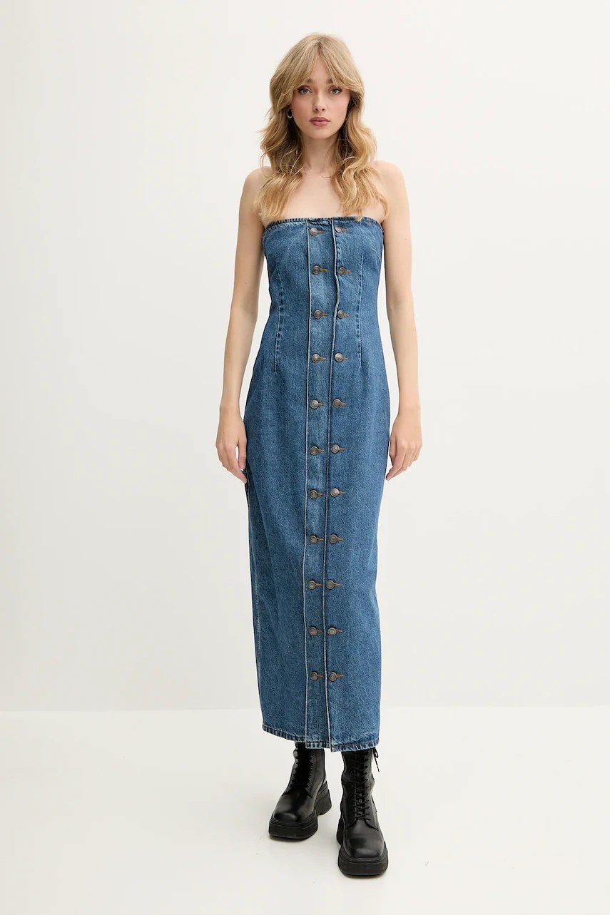 Rochie din denim rotate Rochie din denim rotate