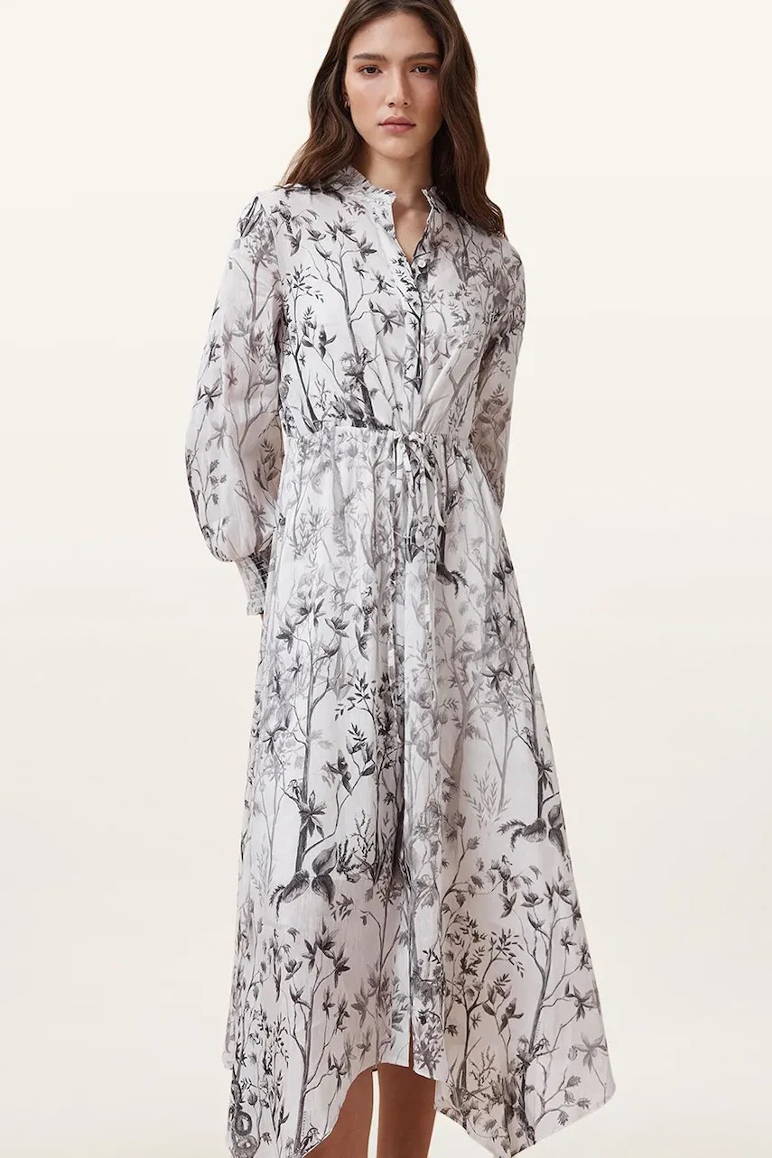 Allsaints rochie SKYLAR MAXI din in Allsaints rochie SKYLAR MAXI din in