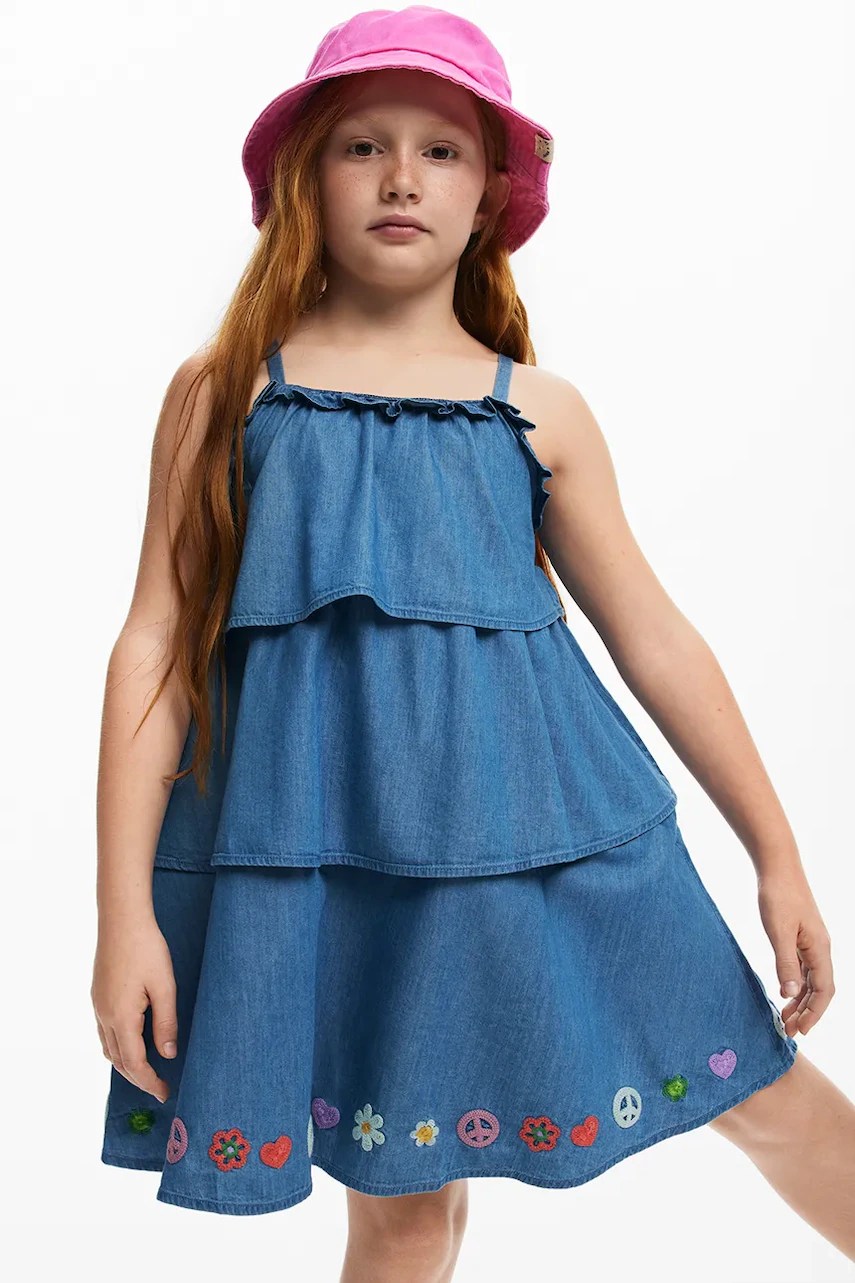 Rochie din denim pentru copii desigual Rochie din denim pentru copii desigual