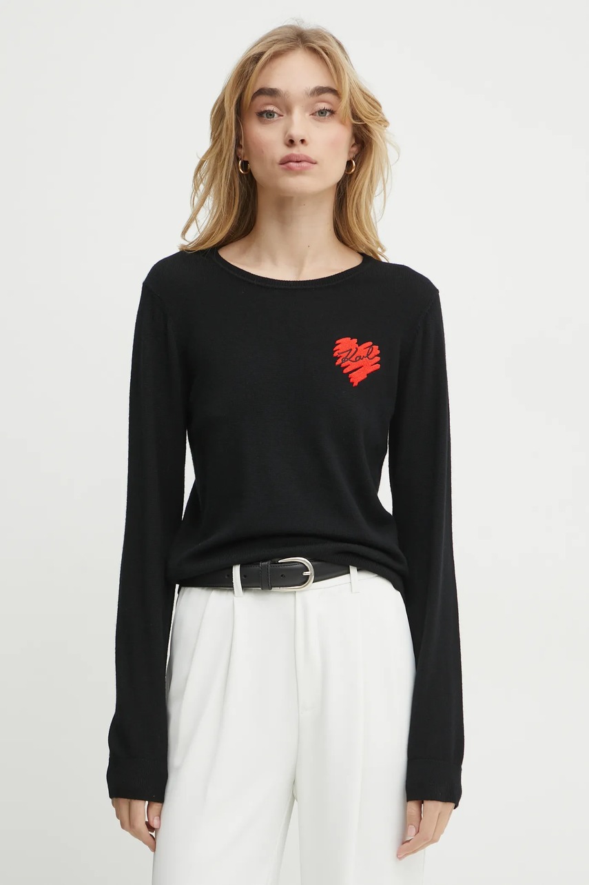 Pulover de lână karl lagerfeld Pulover de lână karl lagerfeld