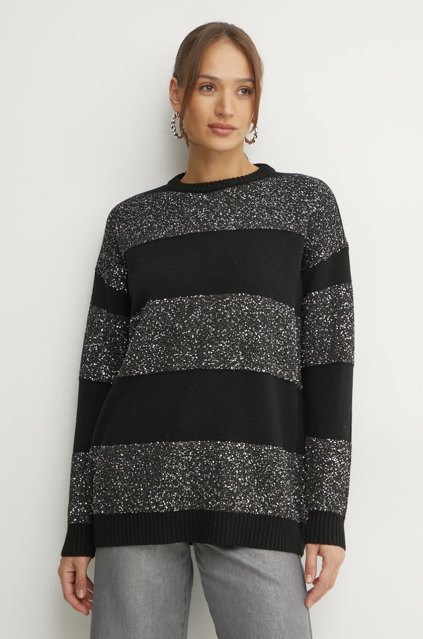 Max&co. pulover de lână cu buzunar la piept Max&co. pulover de lână cu buzunar la piept