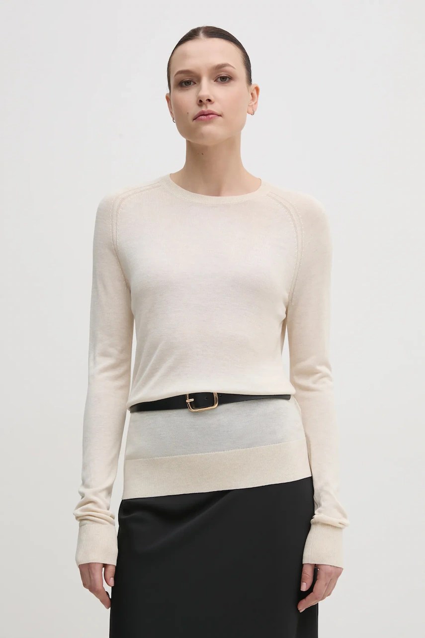 Pulover calvin klein din amestec de mătase Pulover calvin klein din amestec de mătase