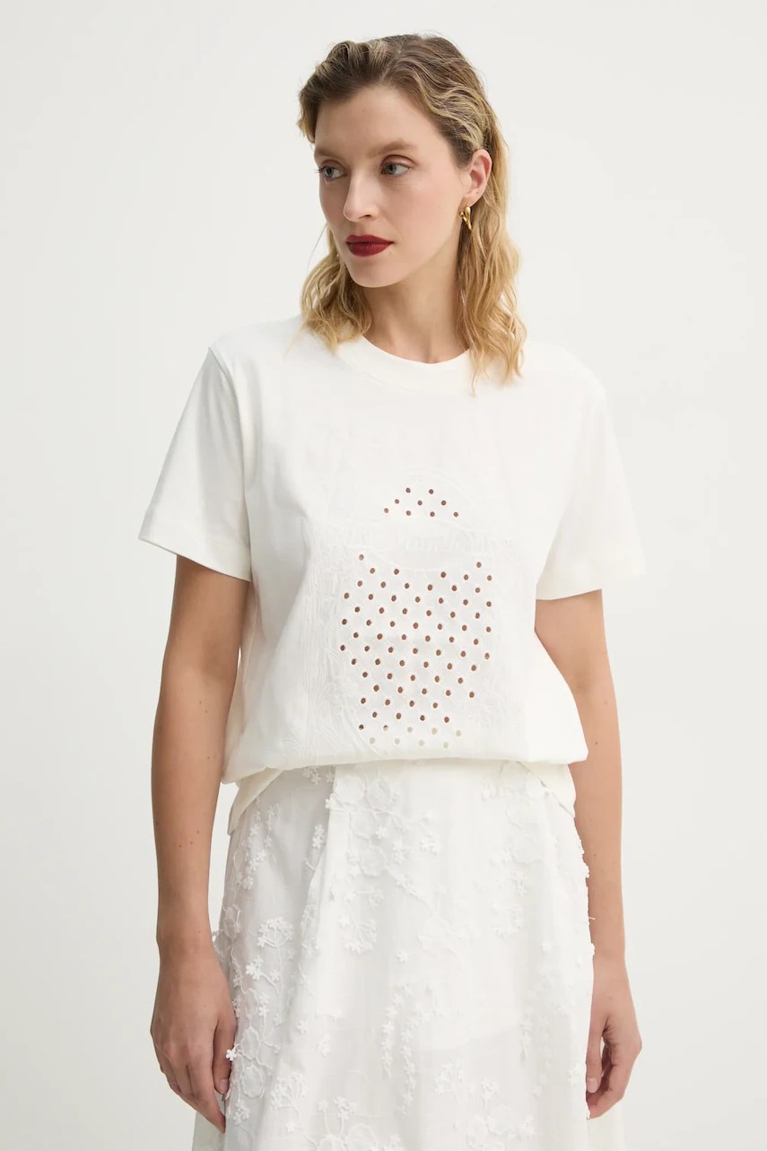 Tricou din bumbac organic MUNTHE FENELLA Tricou din bumbac organic MUNTHE FENELLA