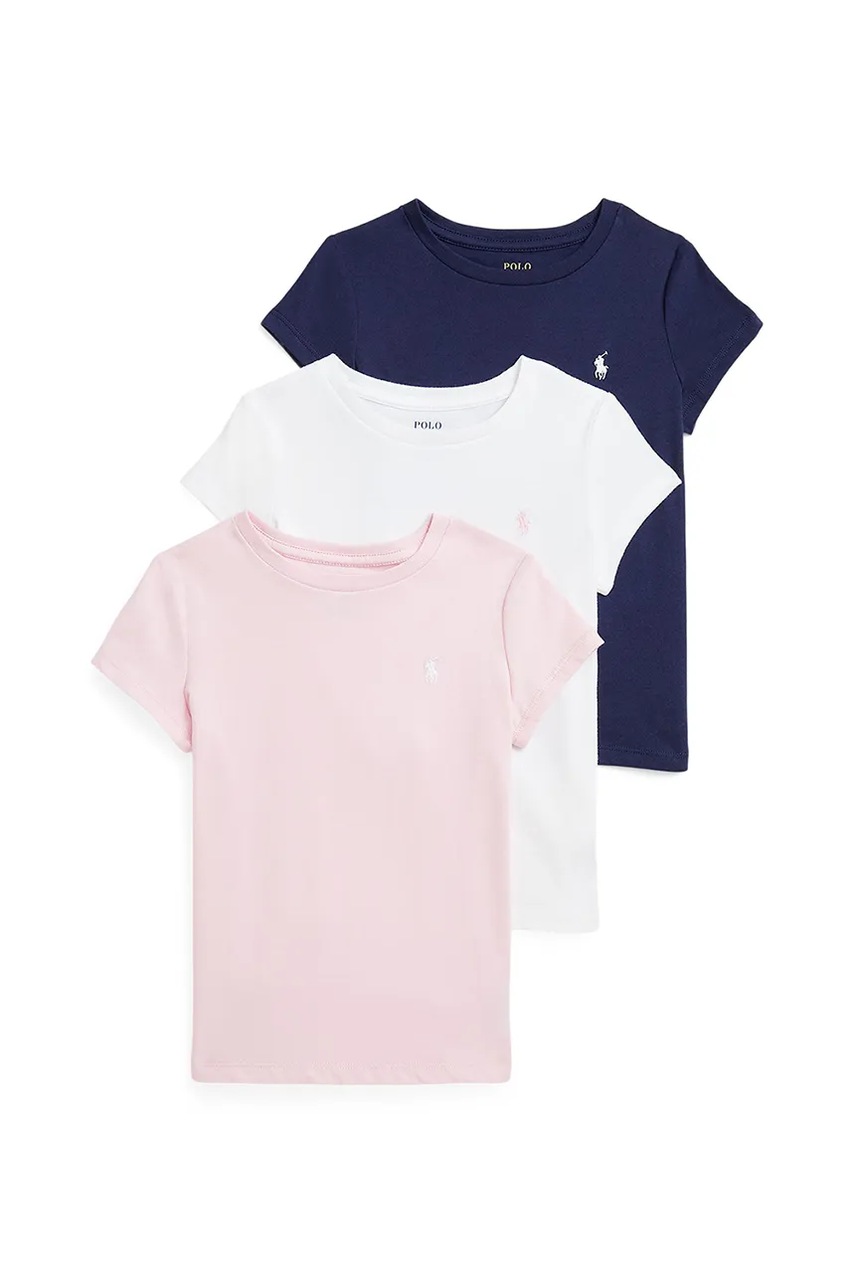 Tricou polo ralph lauren din bumbac pentru copii, 3-pachet Tricou polo ralph lauren din bumbac pentru copii, 3-pachet