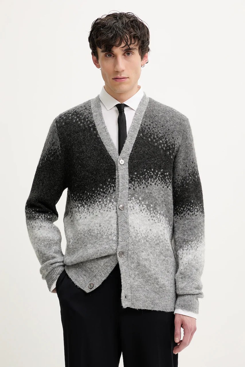 Cardigan desigual din amestec de lână MANCHESTER Cardigan desigual din amestec de lână MANCHESTER