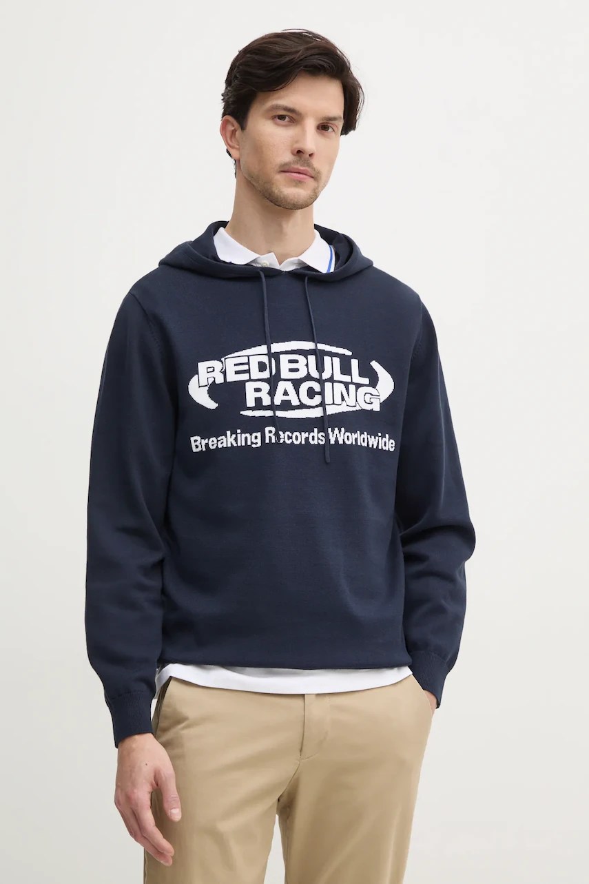 Pulover cu glugă INTARSIA red bull racing x pepe jeans Pulover cu glugă INTARSIA red bull racing x pepe jeans