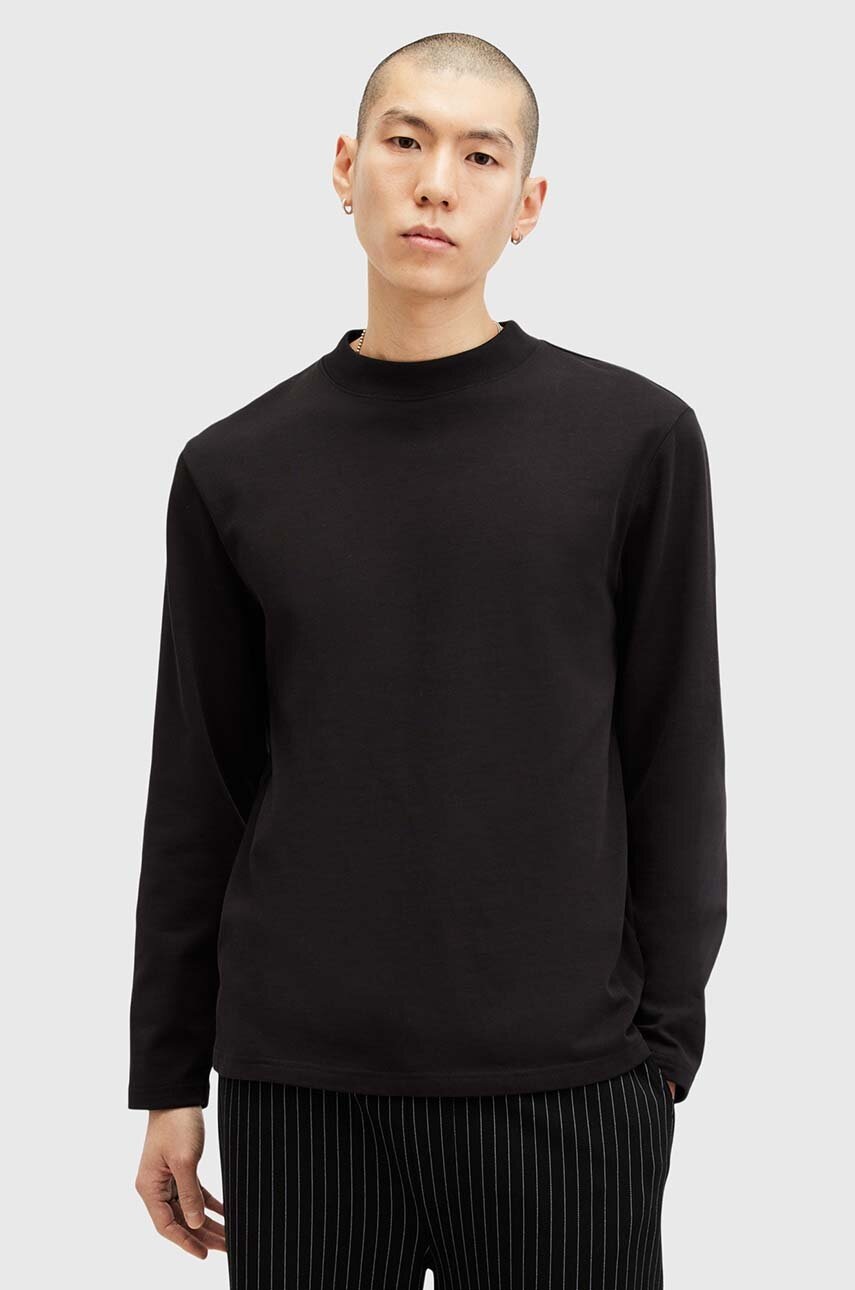 Hanorac de bumbac AllSaints NERO Hanorac de bumbac AllSaints NERO