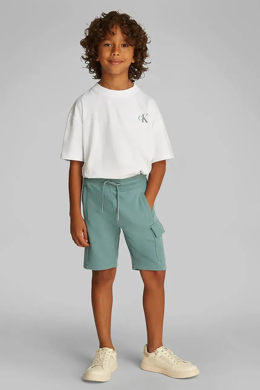 Pantaloni scurți calvin klein jeans din bumbac pentru copii Pantaloni scurți calvin klein jeans din bumbac pentru copii