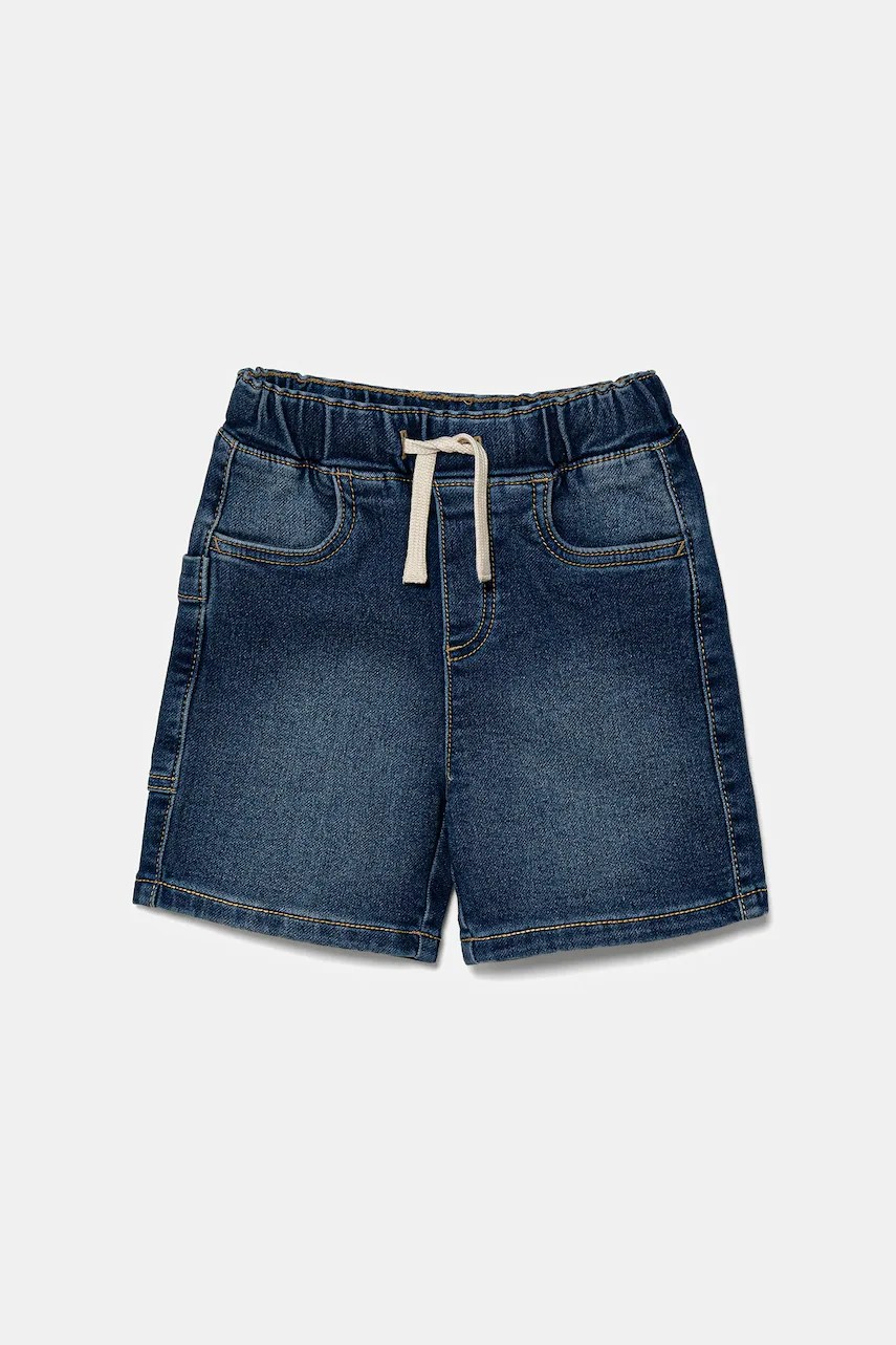 Pantaloni scurți din denim pentru bebeluși united colors of benetton Pantaloni scurți din denim pentru bebeluși united colors of benetton