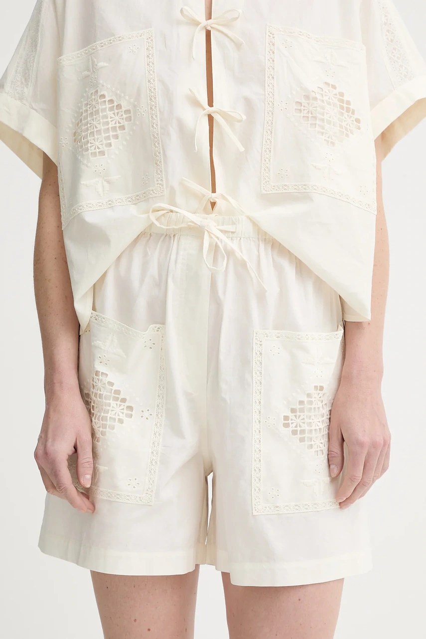 Sessun – pantaloni scurți bumbac cu broderie Sessun – pantaloni scurți bumbac cu broderie