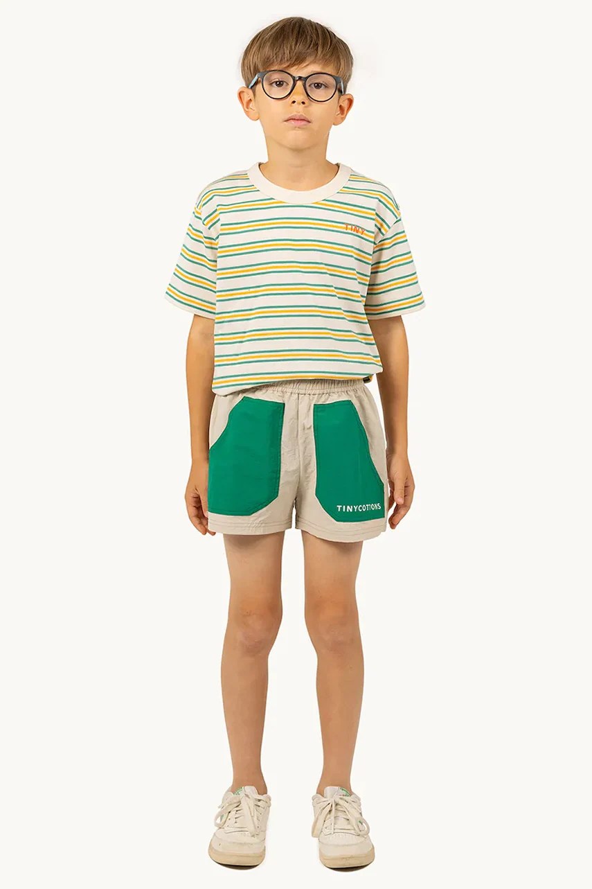 Pantaloni scurți pentru copii COLOR BLOCK de la tinycottons Pantaloni scurți pentru copii COLOR BLOCK de la tinycottons