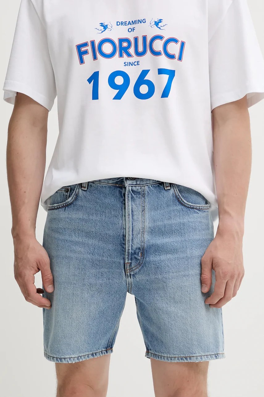 Pantaloni scurți jeans fiorucci Light Blue Bermuda Denim Pantaloni scurți jeans fiorucci Light Blue Bermuda Denim