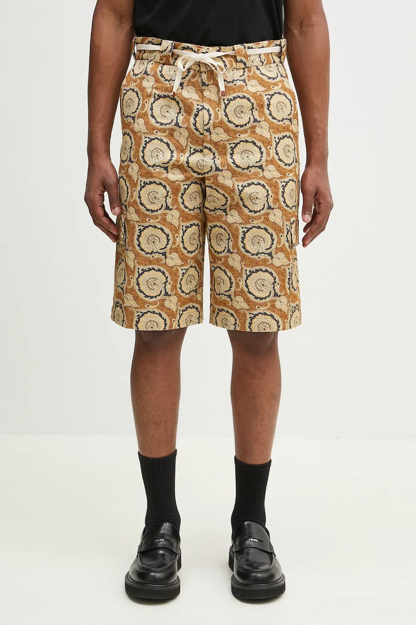 Pantaloni scurți drôle de monsieur Le Short Workwear Paisley din bumbac Pantaloni scurți drôle de monsieur Le Short Workwear Paisley din bumbac