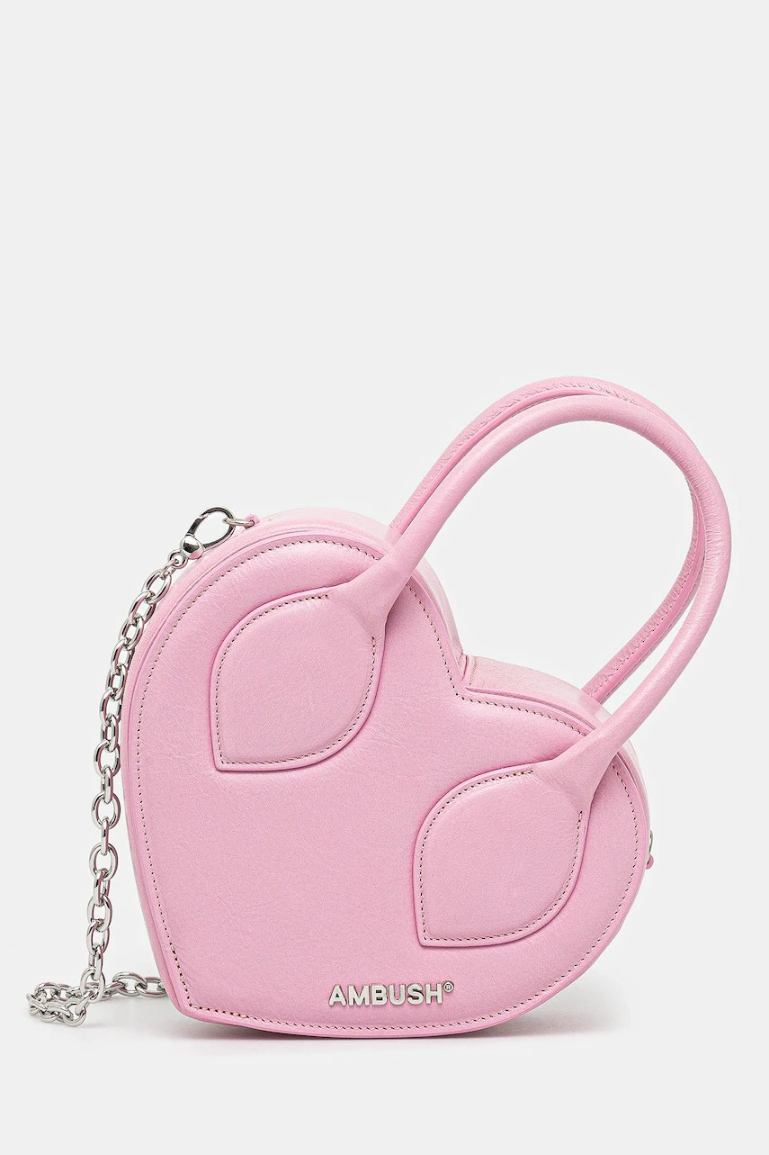 Ambush geantă Heart Top Handle Bag din piele Ambush geantă Heart Top Handle Bag din piele